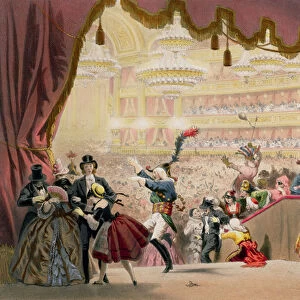 Ball at the Opera (colour litho)