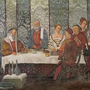 Banquet Given by Bartolomeo Colleoni for King Christian I of Denmark, 1520-30 (fresco)