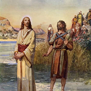 The Baptism Of Jesus (colour litho)