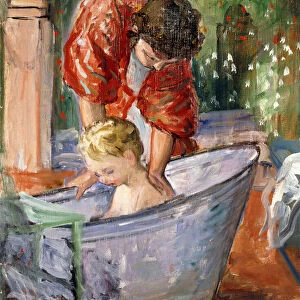 The Bath; Le Bain, (oil on canvas)