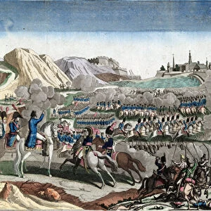 The Battle of Bautzen ( ou bataille de Wurschen, 1813) - Anonymous - 1813 - Etching