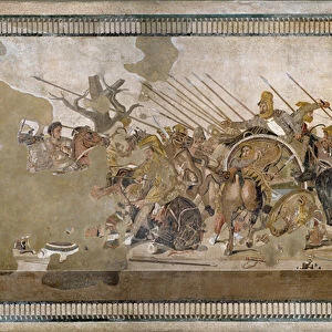 The Battle of Issos won by Alexander III the Great against Darios (Darius