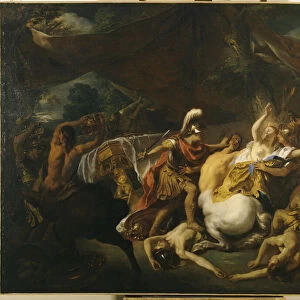 The Battle of the Lapithes and the Centaurs (oil on canvas)