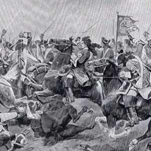 The Battle of Malplaquet, c. 1910 (litho)