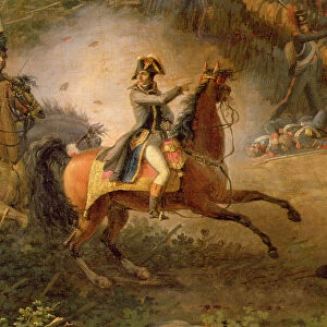 The Battle of Marengo, detail of Napoleon Bonaparte (1769-1821) and his Major, 1801