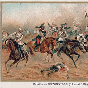 Battle of Rezonville (chromolitho)
