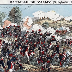 Battle of Valmy on September 20, 1792. Imaging of Epinal, late 19th century