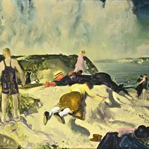 The Beach, Newport, c. 1919 (oil on panel)