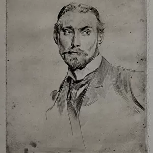 Bearded Man (Portrait of the painter Lawrence A. P. Harrison), 1902 (drypoint on paper)