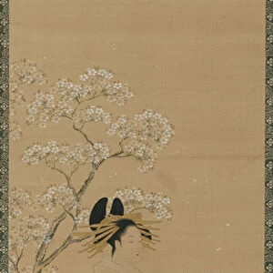 Beauties of the Seasons - Spring, Edo Period, late 18th-early 19th century (ink