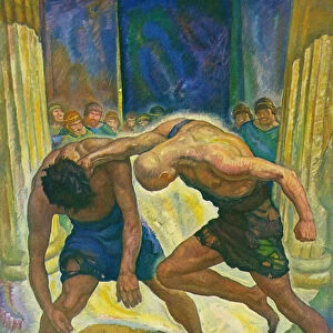 The Beggars Fight, 1929 (litho)