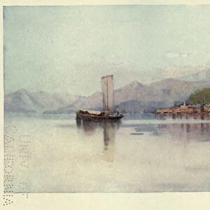 Bellagio, Lago di Como, Illustration from The Italian lakes by Richard Bagot, 1912 (colour litho)