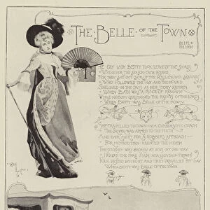 The Belle of the Town, by J M Bulloch (litho)