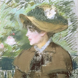 On the Bench, 1879 (pastel)