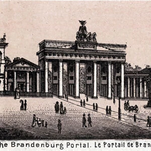 Berlin, Germany: view of the Brandenburg Portal. in "