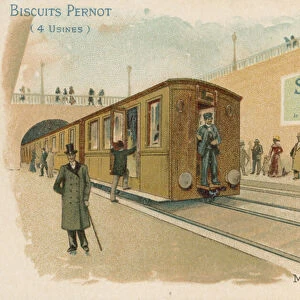 Biscuits Pernot trade card (chromolitho)