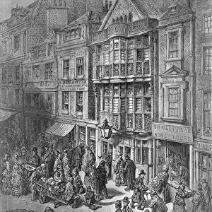 Bishopsgate Street, from London, a Pilgrimage, written by William Blanchard Jerrold