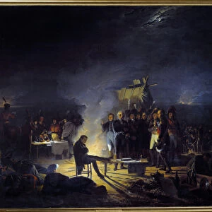 Bivouac of Napoleon I on the battlefield of Wagram (July 5-6, 1809)