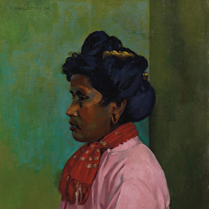 Black woman with pink blouse, 1910 (oil on canvas)