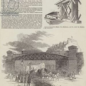 Blackwall Extension Railway Bridge over the Commercial-Road East (engraving)