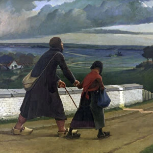 The blind one par Laermans, Eugene (1864-1940), 1898 - Oil on canvas