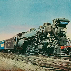 The "Blue Comet, "Central Railroad of New Jersey (colour litho)
