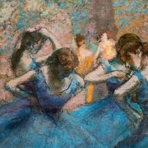 Blue dancers (detail). Around 1893-96. Oil on canvas
