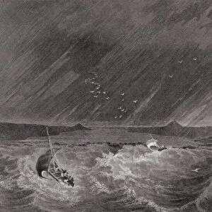 Boats Running for Shelter from a Storm into Refuge Cove, Night of July 7 1926