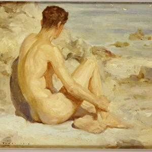 Boy on a Beach, 1912 (oil on board)