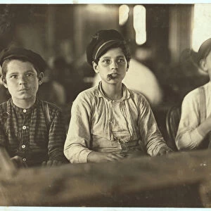 Boys making cigars at Englehardt & Co, Tampa, Florida, 1909 (b / w photo)