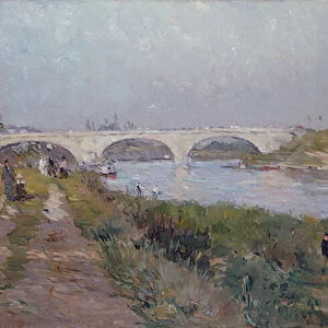 The Bridge over the Marne at Charenton (oil on canvas)