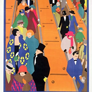 Brightest London is Best Reached by Underground, 1924, printed by the Dangerfield Co
