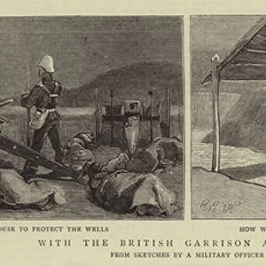 With the British Garrison at Suakim (engraving)