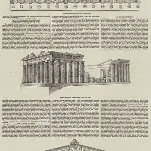 British Museum, Restoration of the Parthenon (engraving)