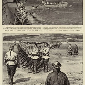 With the British Squadron in the Far East (litho)