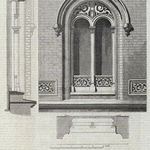Building, Chancery-Lane, Window, Two-Pair Story, at Large (engraving)