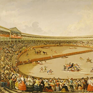 The Bullfight (oil on canvas)