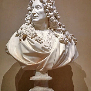 Bust of Nicolas Boileau, 1684 (marble sculpture)