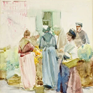 A Busy Corner in Arles, 1891 (w / c)