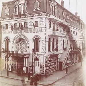 C. A. Bradenburgh's Museum, 9th and Arch Streets, 1890