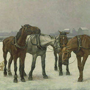 Cab Horses on the Seine