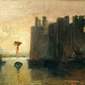 Caernarvon Castle (oil on canvas)