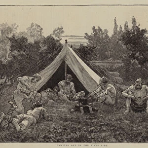 Camping out by the River Side (engraving)