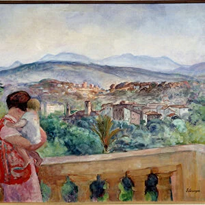 The Canet in spring. Painting by Henri Lebasque (1865 - 1937), 1927. Oil on canvas