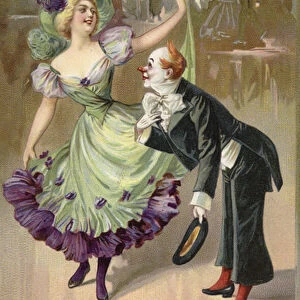 At the Carnival, a gallant (chromolitho)