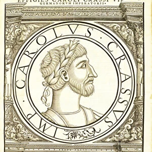 Carolus Crassus, illustration from Imperatorum romanorum omnium orientalium et