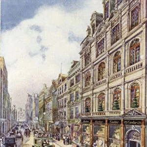 Cartiers, Jewellers, 175-76 New Bond Street (colour litho)