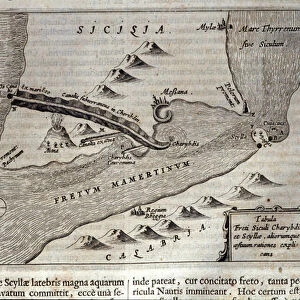 Cartographic representation of Charybde"and "Scylla"