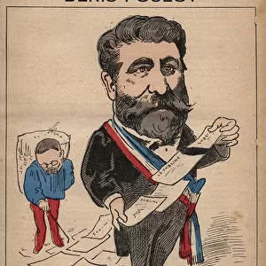 Cartoon of Denis Poulot 1832-1905 from Les Hommes d Today c