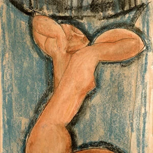 Caryatid, 1911 (pastel on paper)